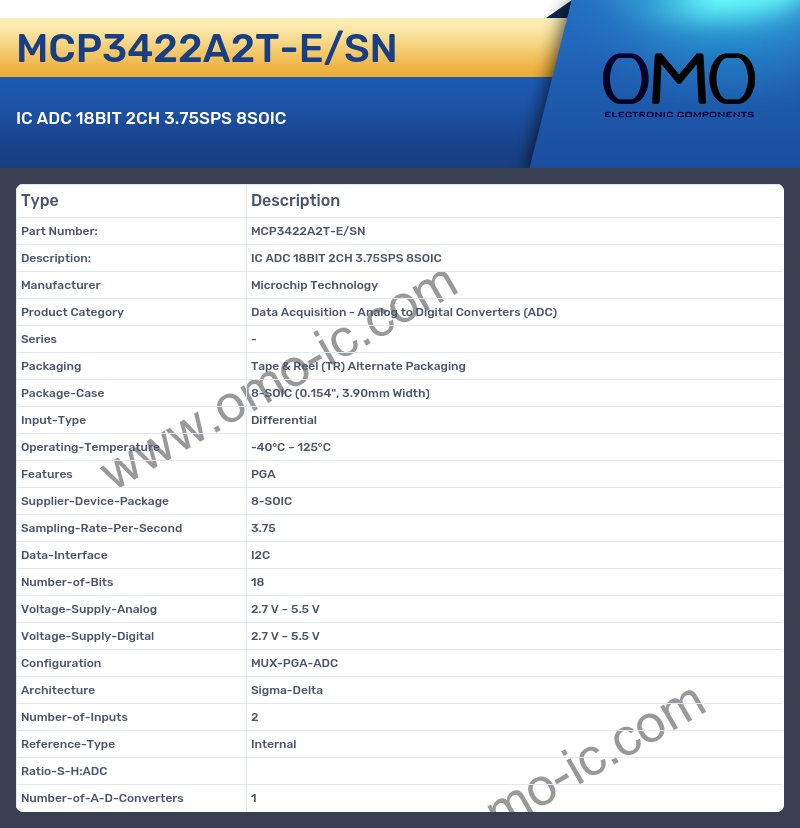 MCP3422A2T-E/SN