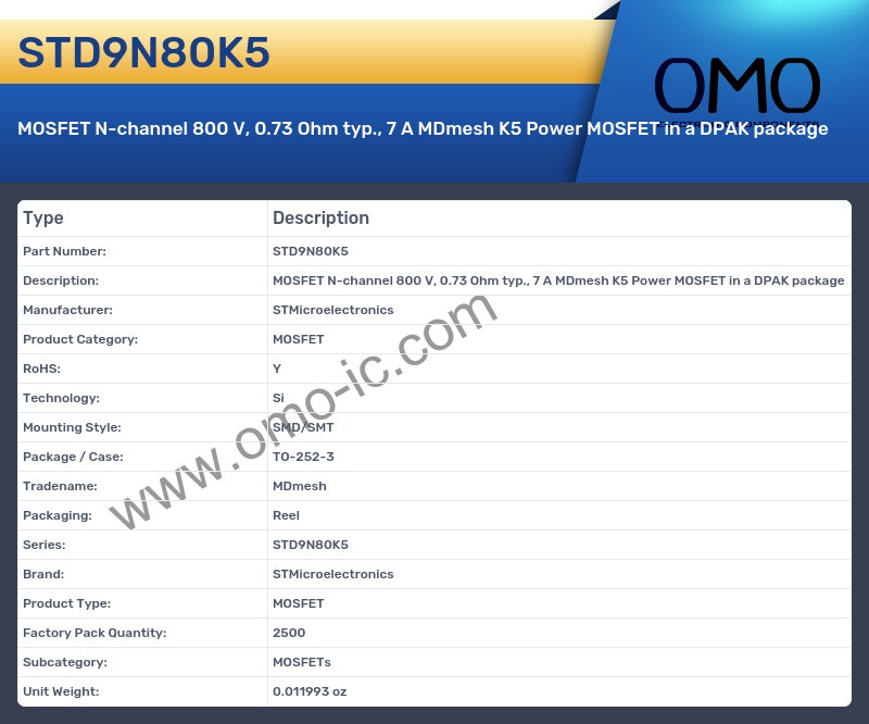 STD9N80K5
