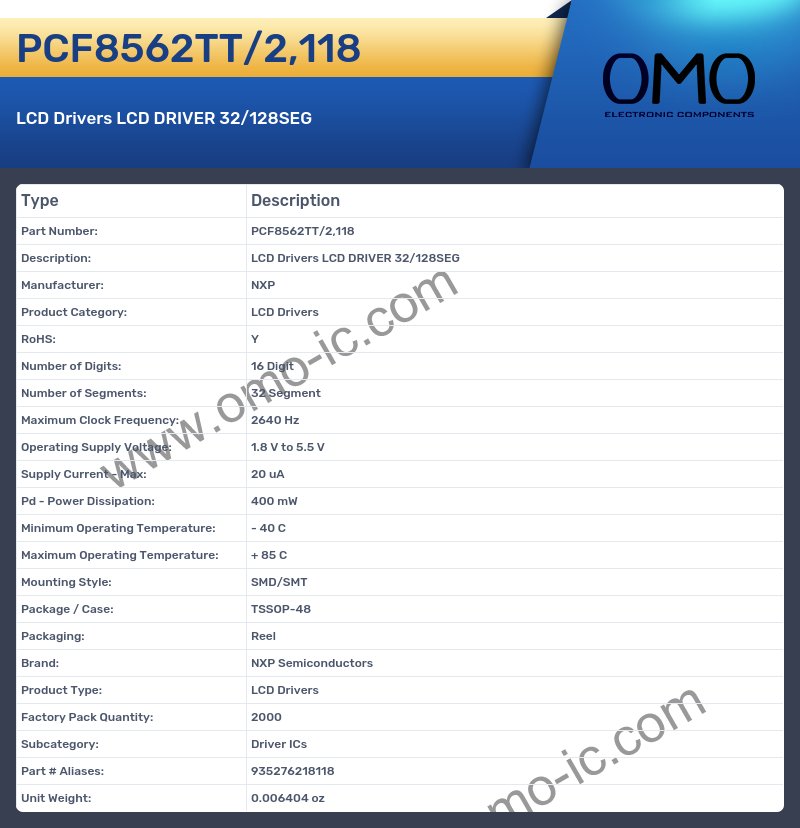 PCF8562TT/2,118