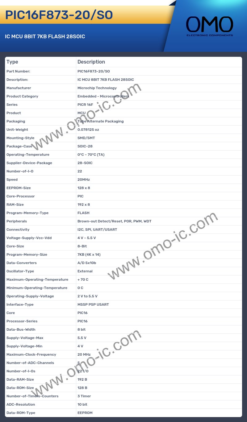 PIC16F873-20/SO