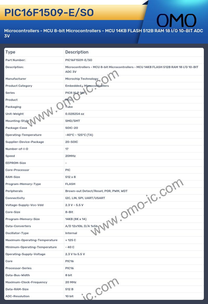 PIC16F1509-E/SO