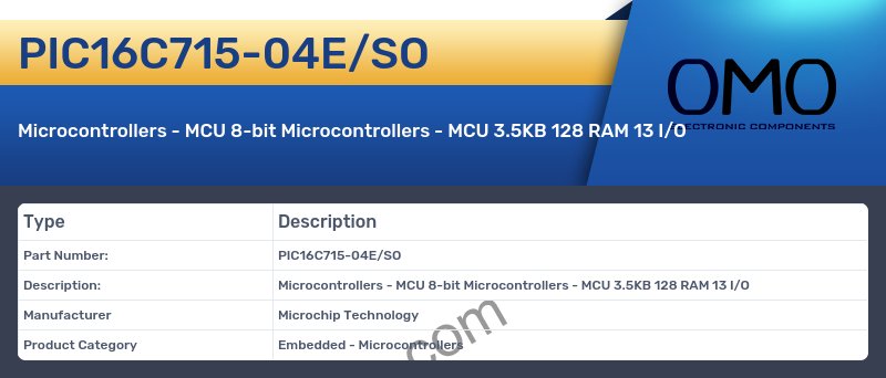 PIC16C715-04E/SO