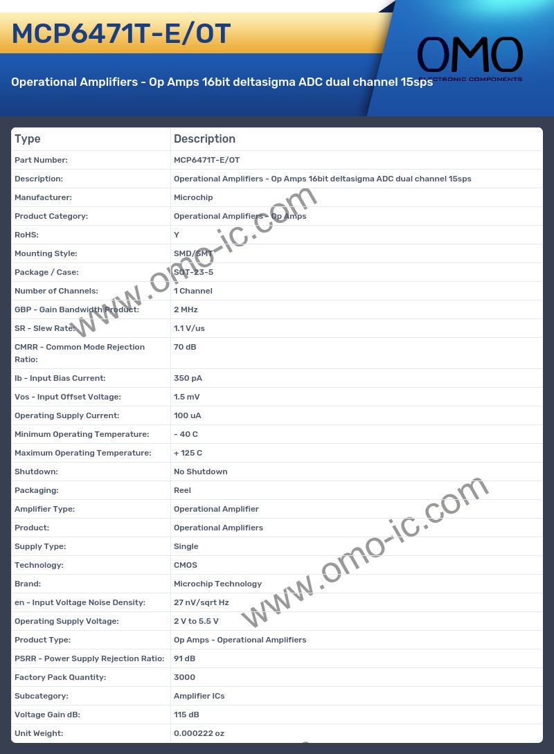 MCP6471T-E/OT