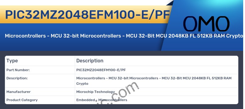 PIC32MZ2048EFM100-E/PF