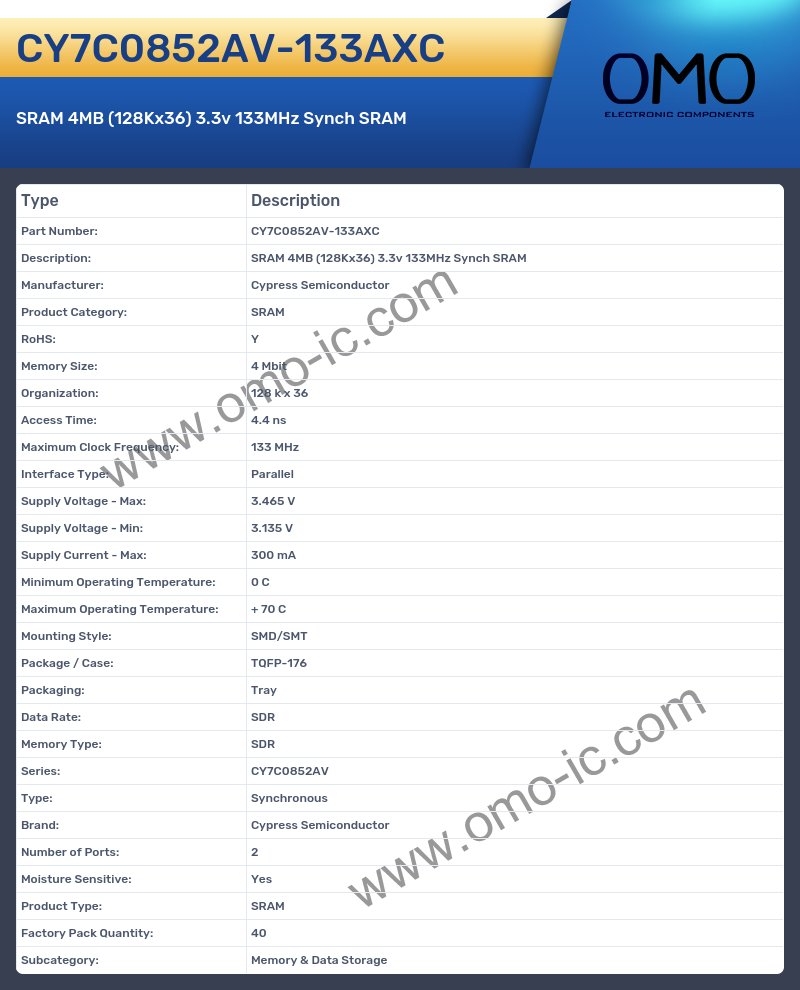 CY7C0852AV-133AXC