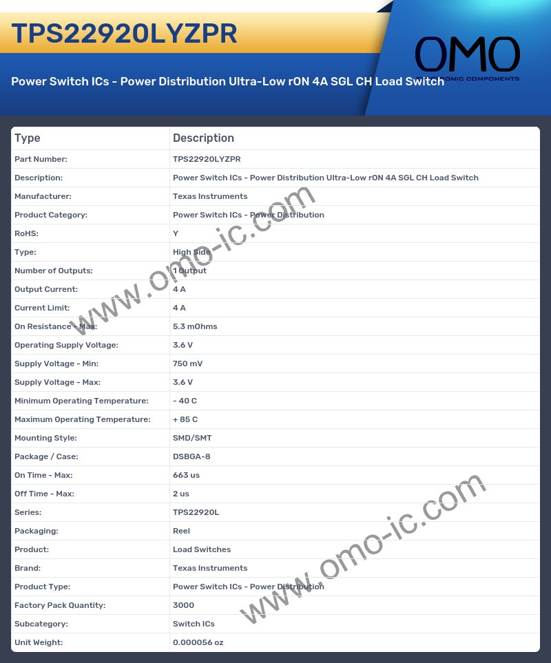 TPS22920LYZPR