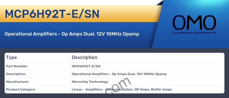 MCP6H92T-E/SN
