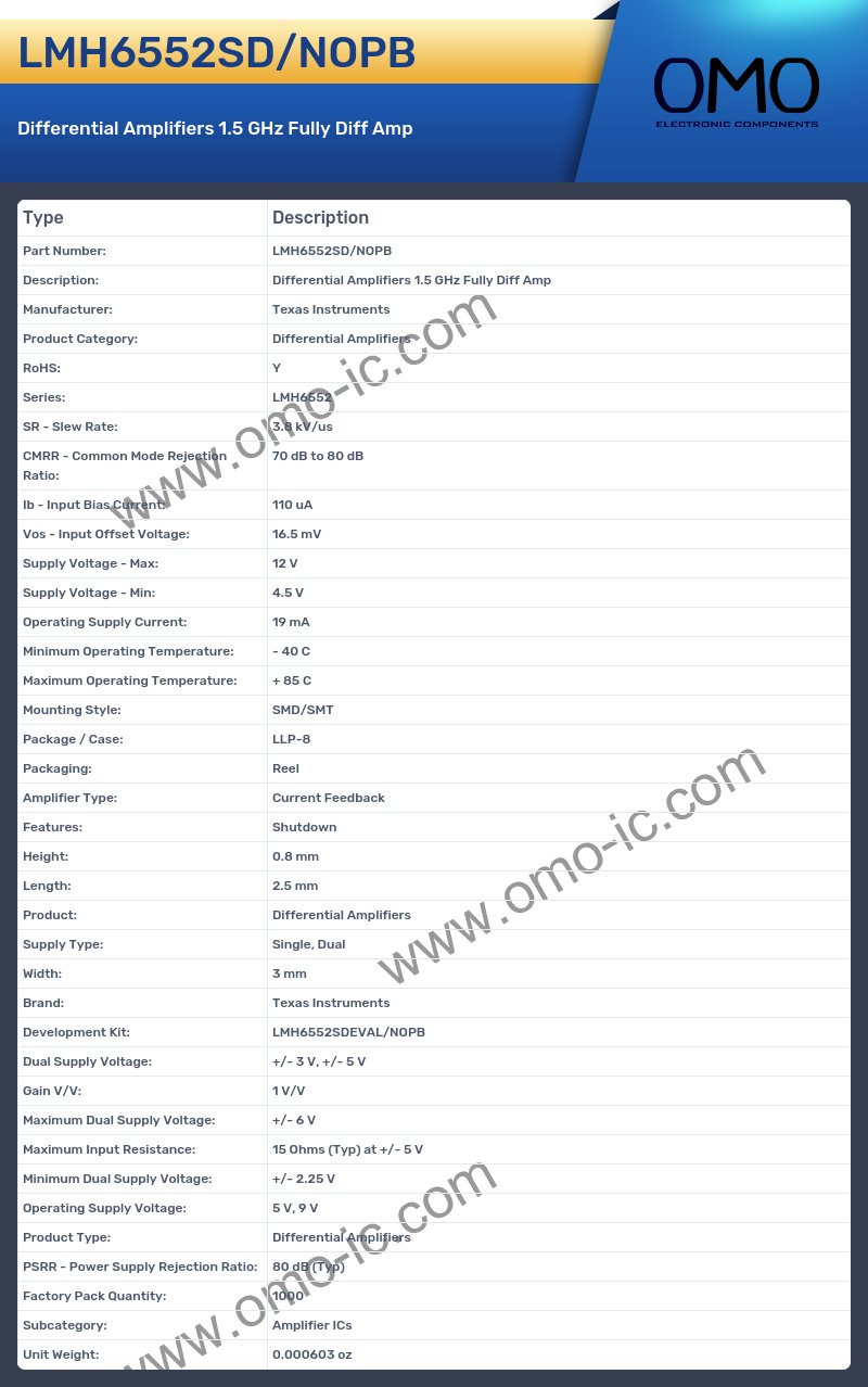 LMH6552SD/NOPB