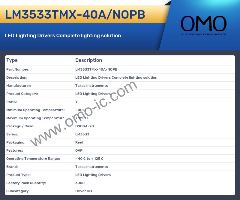 LM3533TMX-40A/NOPB