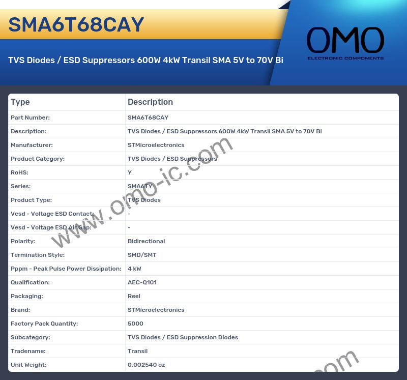 SMA6T68CAY