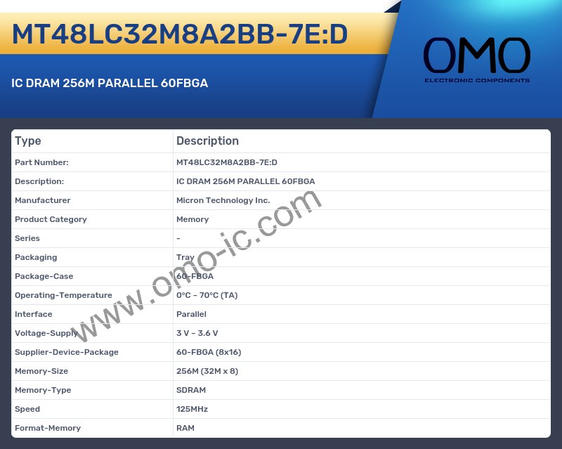 MT48LC32M8A2BB-7E:D