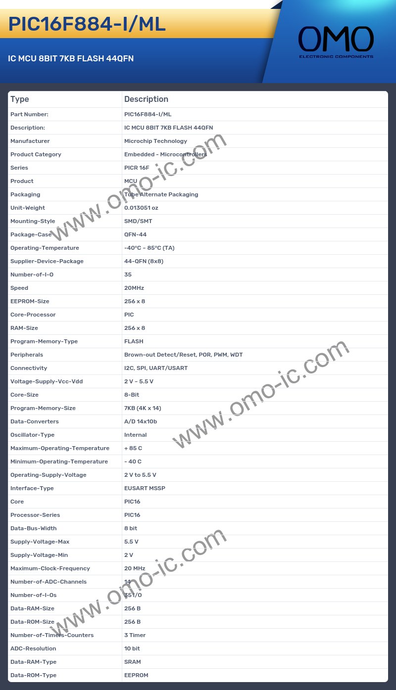 PIC16F884-I/ML