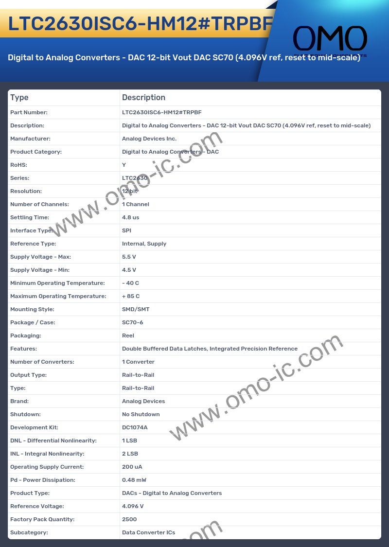 LTC2630ISC6-HM12#TRPBF