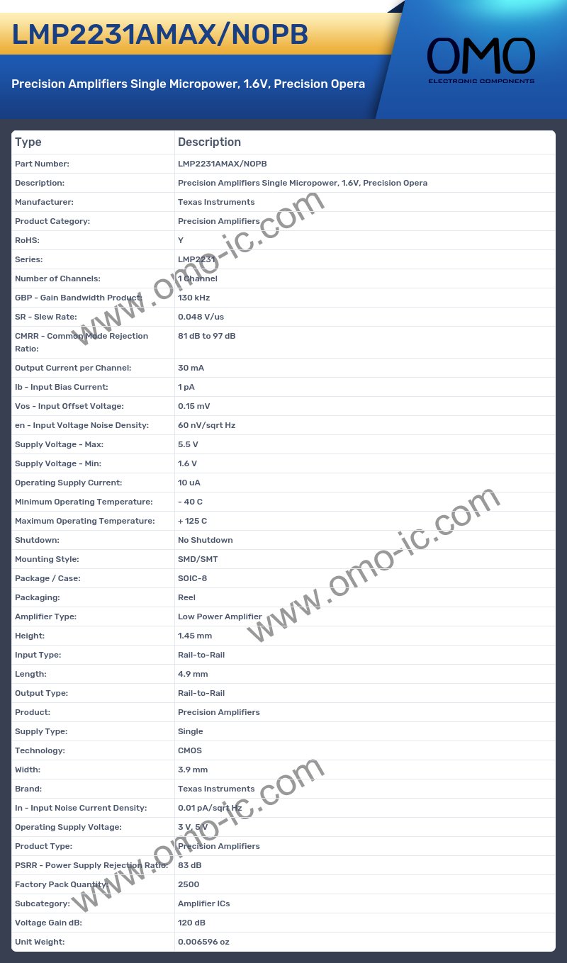 LMP2231AMAX/NOPB