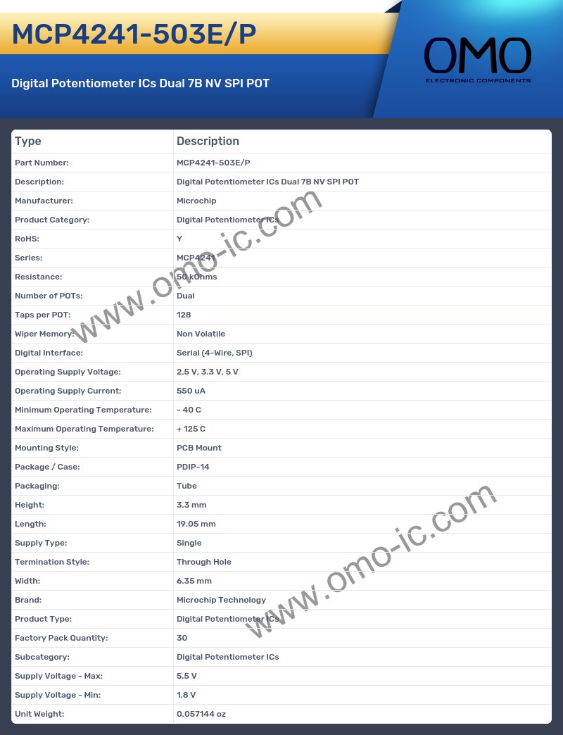 MCP4241-503E/P