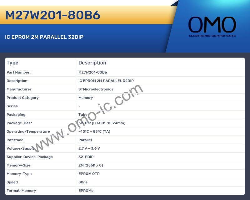 M27W201-80B6