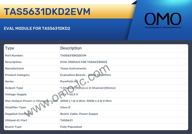 TAS5631DKD2EVM