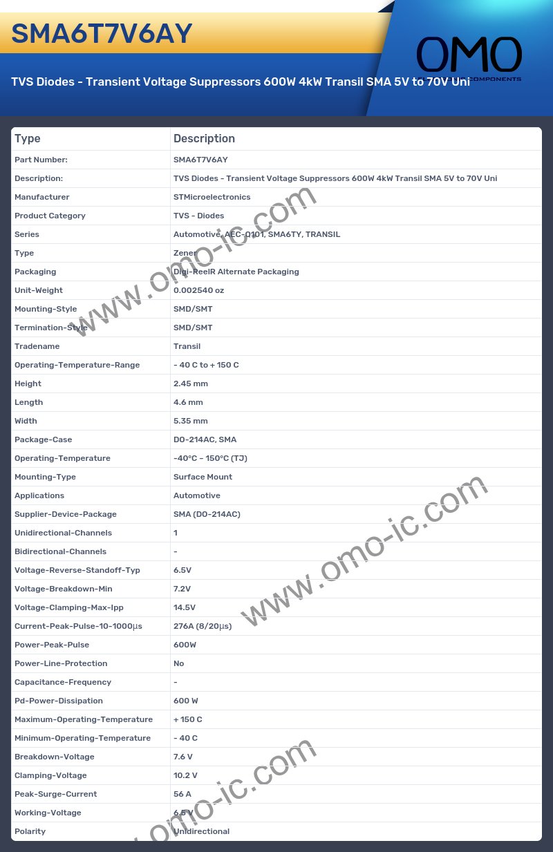 SMA6T7V6AY