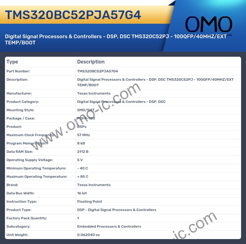 TMS320BC52PJA57G4