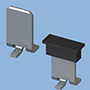 Surface Mountable Male Quick-Fit Terminal